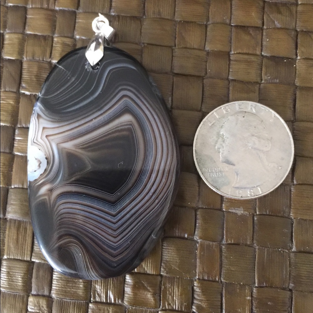 Real Agate Pendent